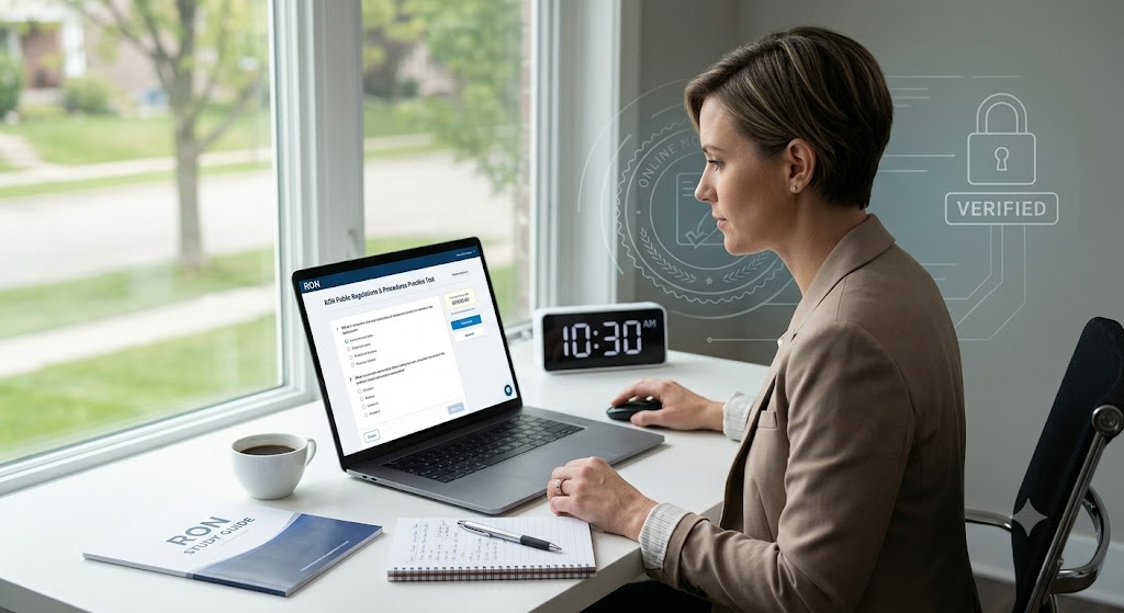 Remote Online Notary (RON) Public Regulations and Procedures Practice Test Banner