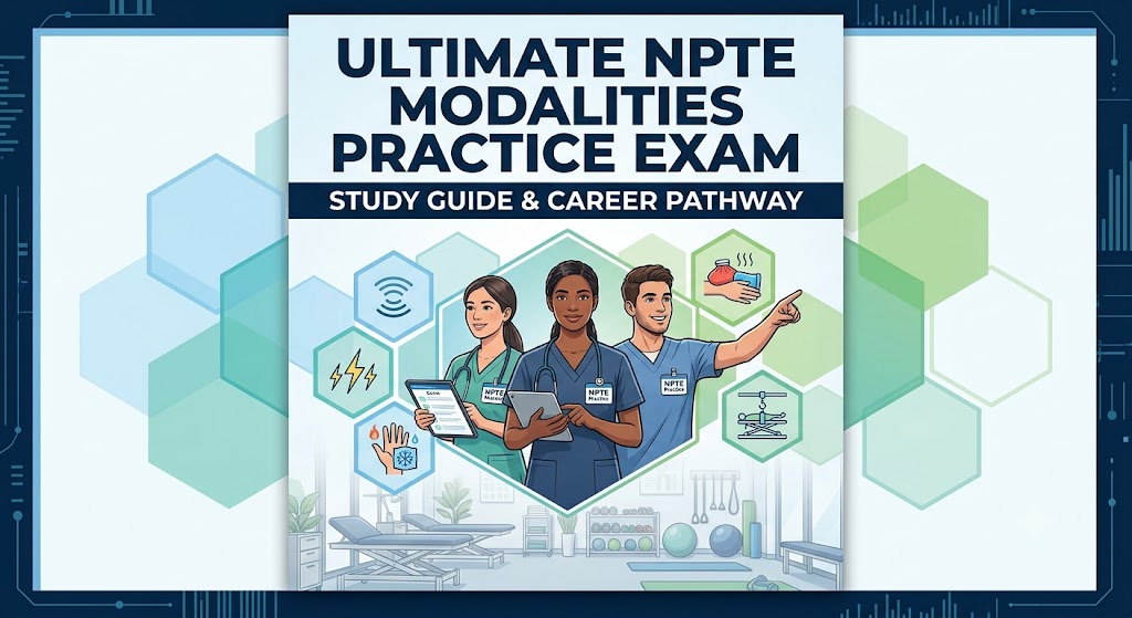 NPTE Modalities Practice Exam Study Guide Banner