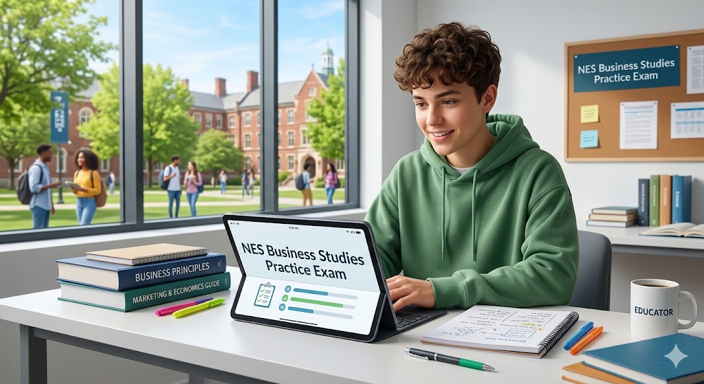 NES Business Studies Practice Exam Banner