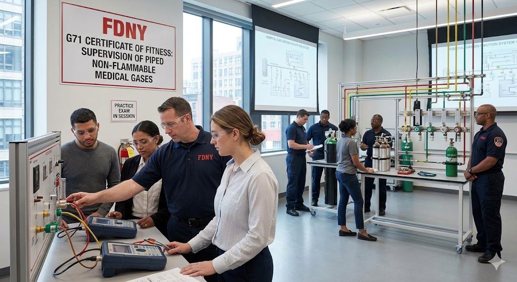 FDNY CoF – Supervision of Piped Non-Flammable Medical Gases (G71) Practice Test Banner