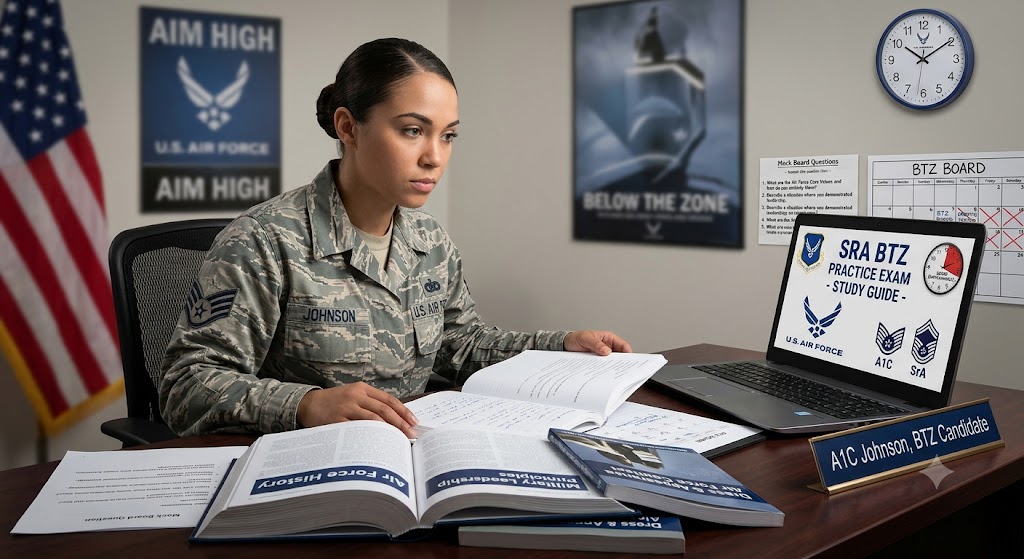 SrA BTZ Practice Exam Banner