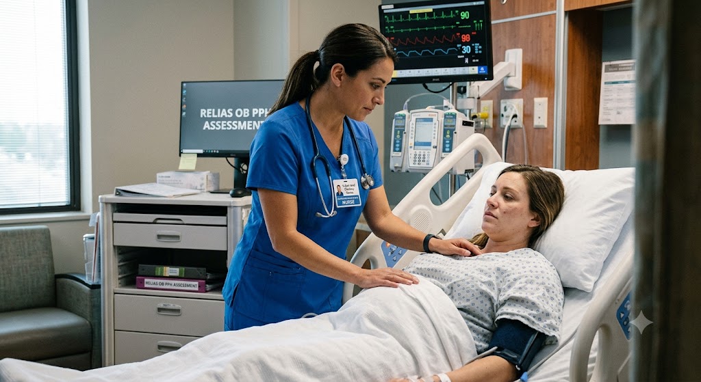 Relias Nursing Care of Patient with Obstetric (OB) & Postpartum Hemorrhage (PPH) Assessment Practice Test Banner