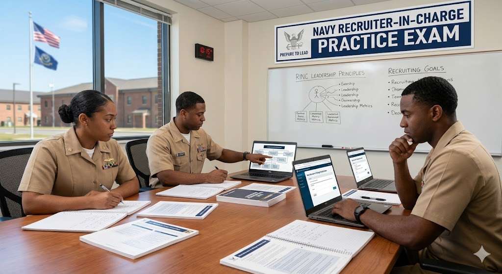 Navy Recruiter-In-Charge (RINC) Practice Exam Banner