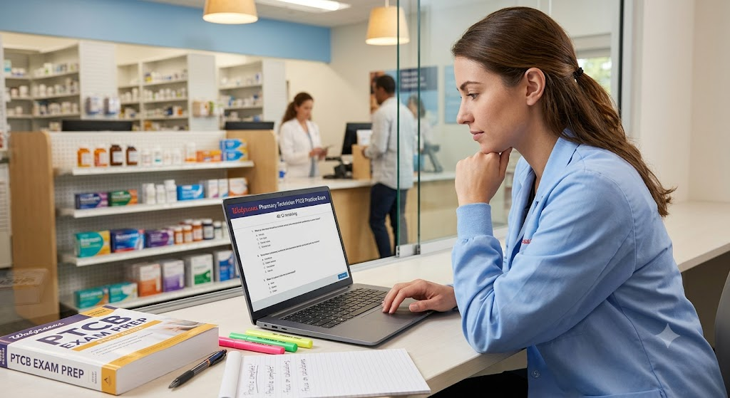 Walgreens Pharmacy Technician PTCB  Practice Exam Banner