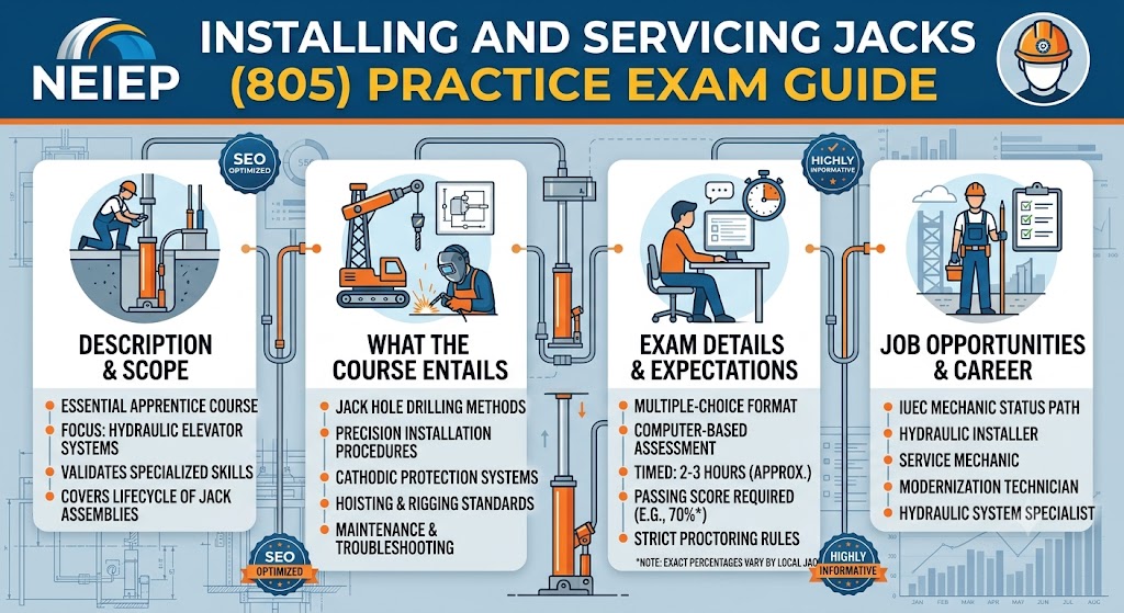 NEIEP Installing and Servicing Jacks (805) Practice Test Banner