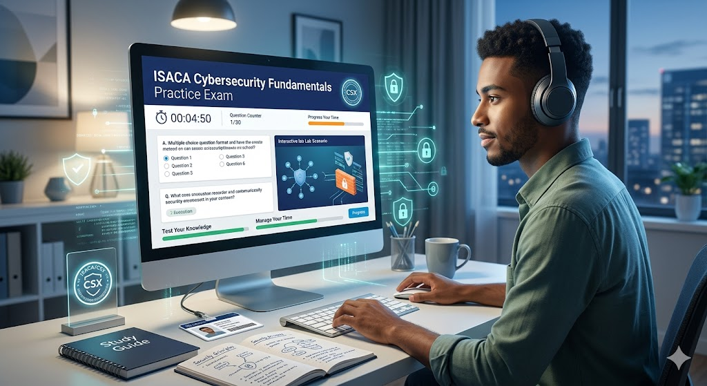 iSACA Cybersecurity Fundamentals Certification Practice Exam Banner