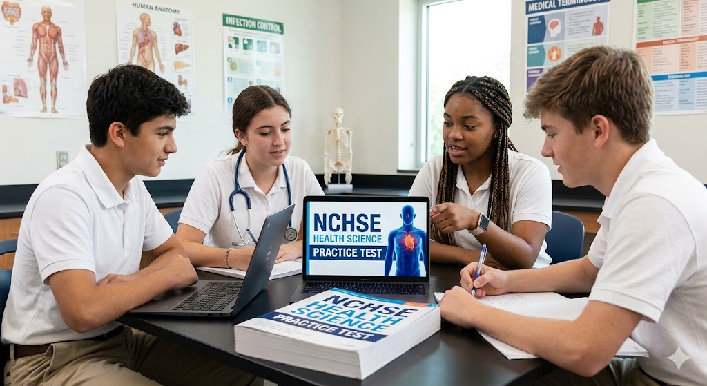 NCHSE Health Science Practice Test Banner