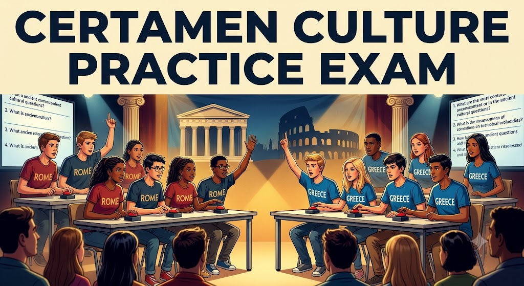 Full Certamen Culture Practice Test Banner