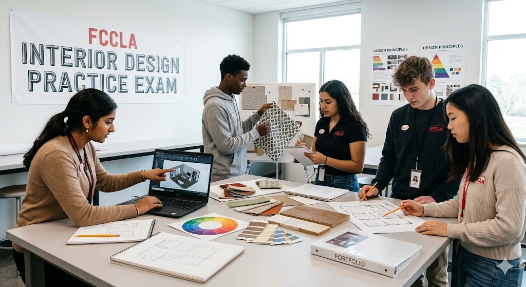 FCCLA Interior Design Practice Exam Banner
