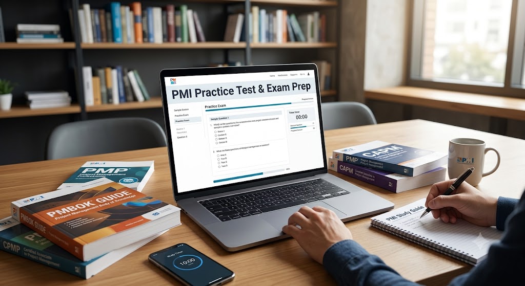 PMI Practice Test & Exam Prep Banner