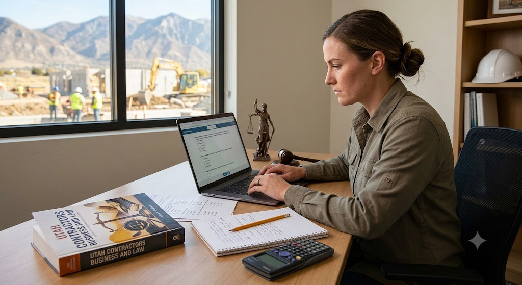 Utah General Contractors - Business and Law Practice Exam Banner