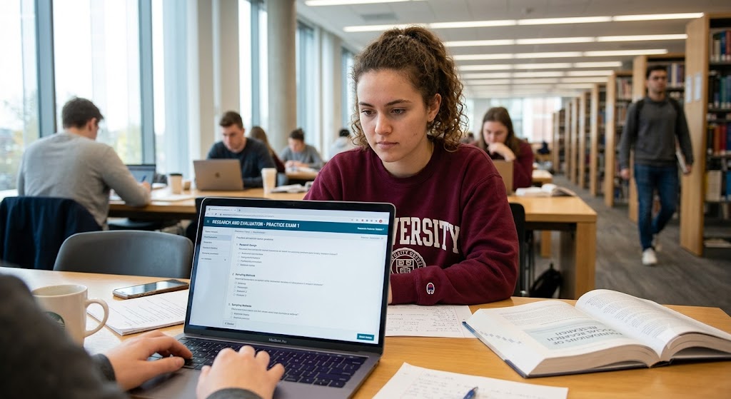 Research and Evaluation Exam 1 Practice Banner