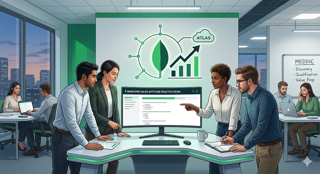MongoDB Sales Aptitude Practice Test Banner