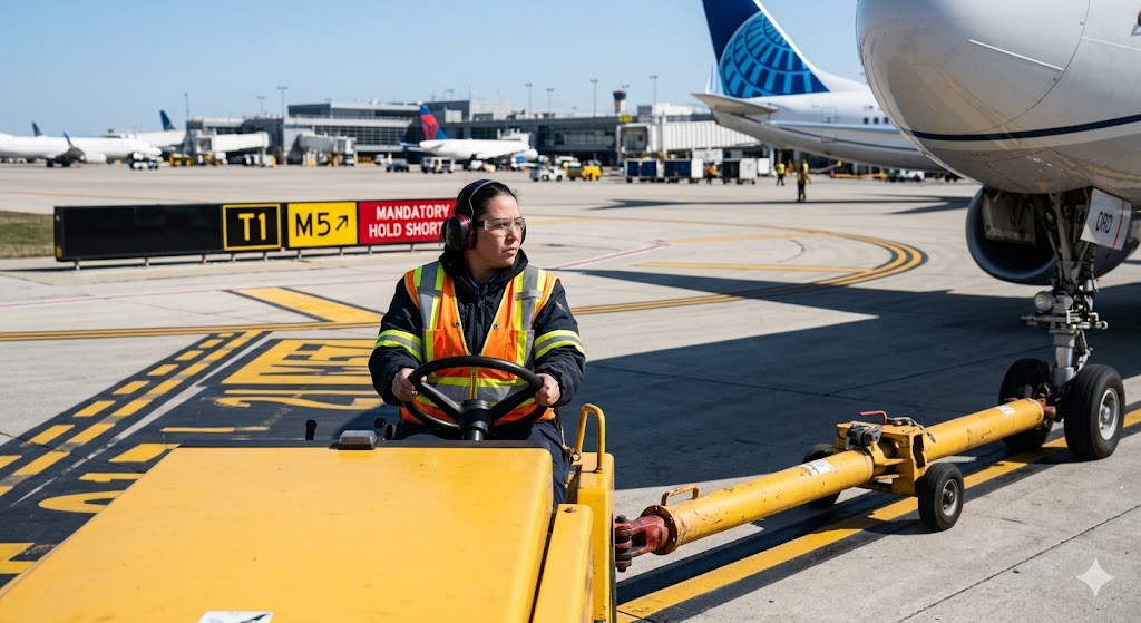 O’Hare Airport (ORD) Blue-Stripe Driver Training – Towing, Chicago, Illinois Practice Test Banner