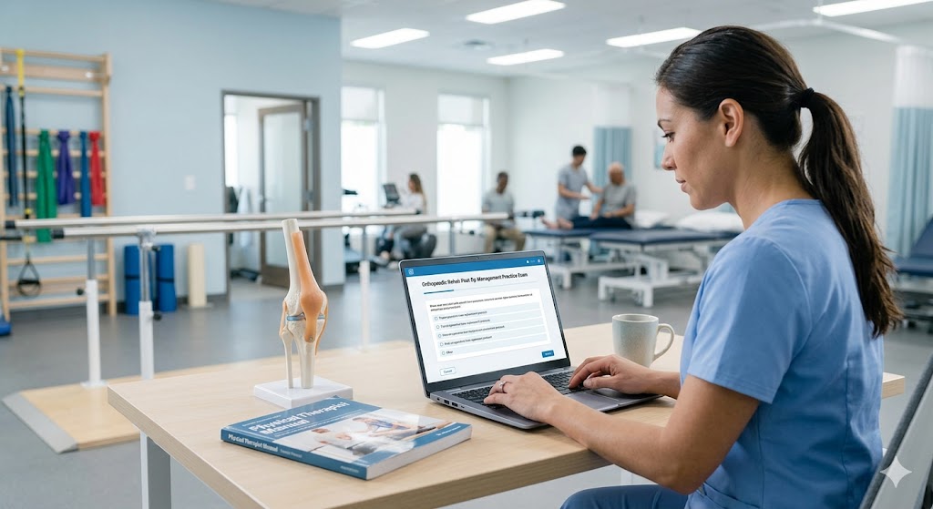 Post Operative Management in Orthopaedic Rehabilitation Practice Test Banner