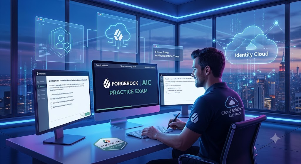 ForgeRock AIC Practice Exam Banner