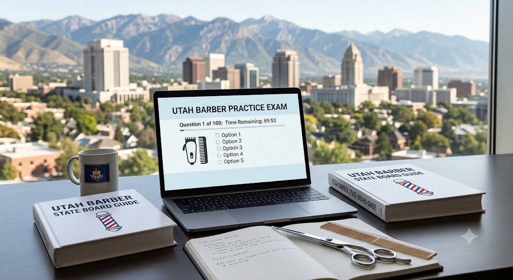 Utah Barber Practice Exam Banner