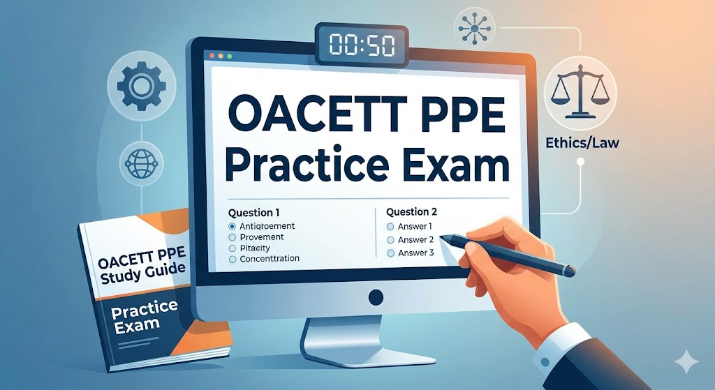 OACETT PPE Practice Exam Banner