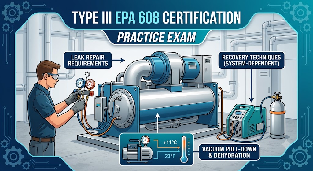 Type III EPA 608 Certification Practice Exam Banner