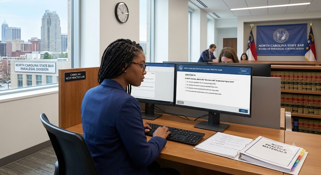 The North Carolina Certified Paralegal Examination (NCCP) Practice Exam Banner