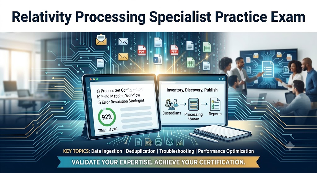 Relativity Processing Specialist Practice Exam Banner
