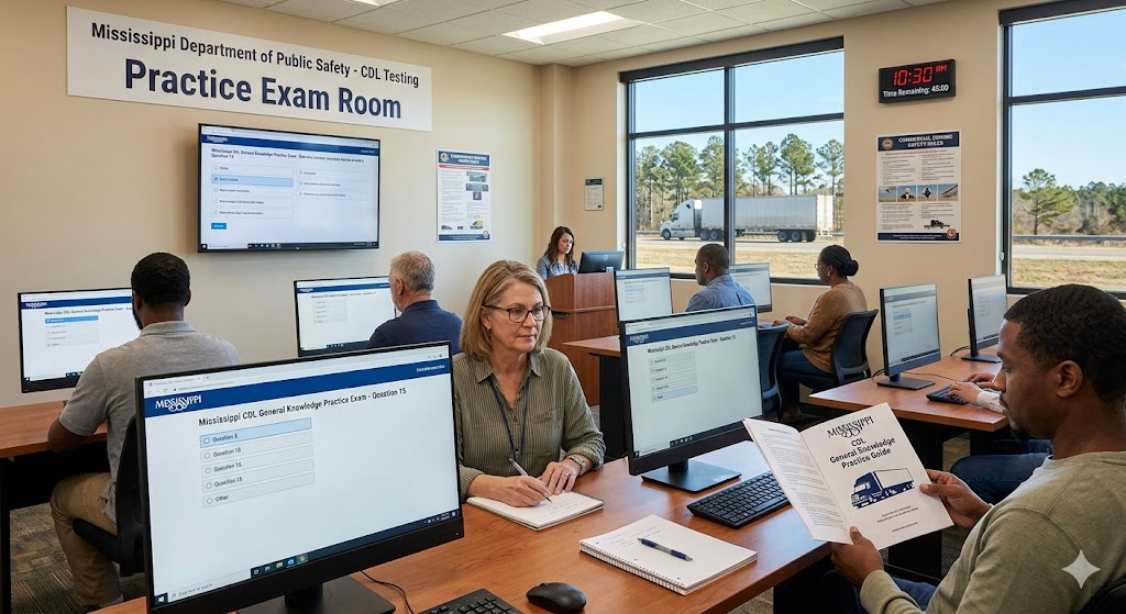 Mississippi CDL General Knowledge Practice Exam Banner