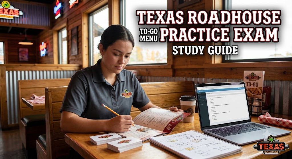 Texas Roadhouse To-Go Menu Practice Test Banner