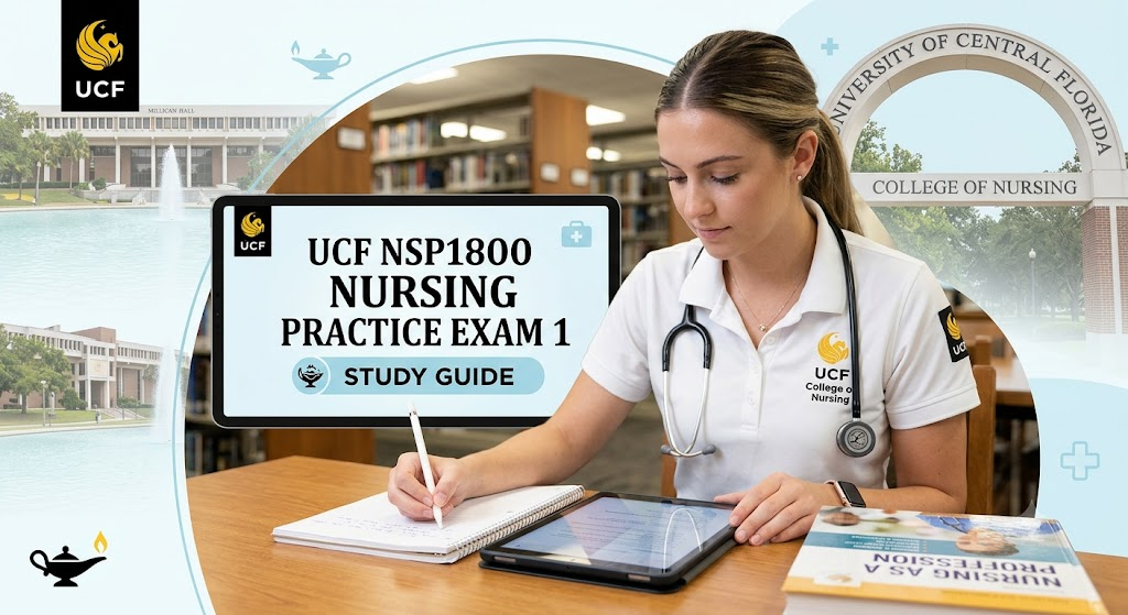 University of Central Florida (UCF) NSP1800 Nursing as a Profession Practice Exam 1 Banner