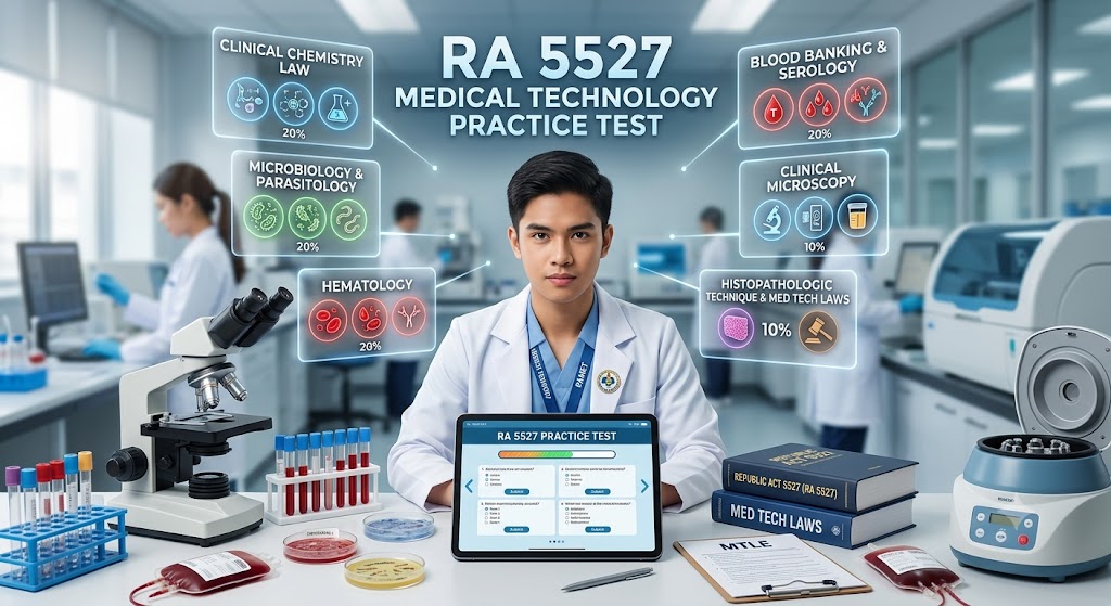 Republic Act (RA) 5527 Medical Technology Act of 1969 Practice Test Banner
