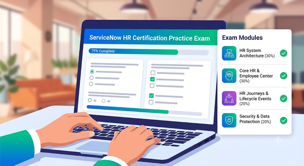 ServiceNow HR Certification Practice Exam Banner