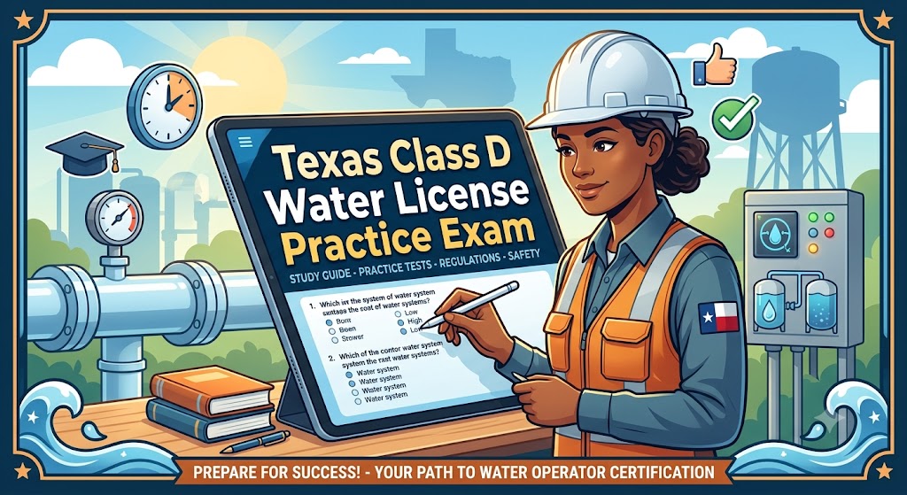Texas Class D Water License Practice Exam Banner