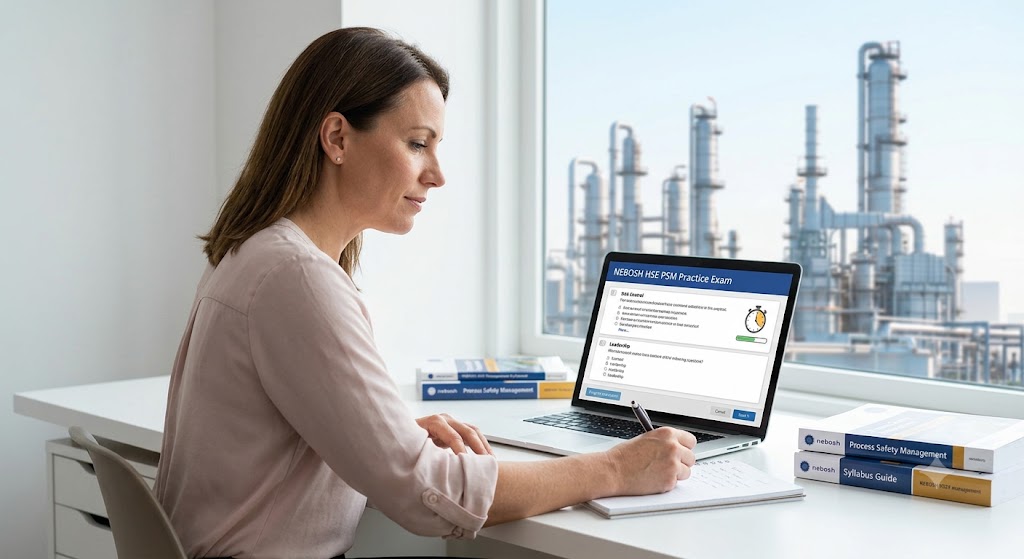 NEBOSH HSE Process Safety Management (PSM) Practice Test Banner