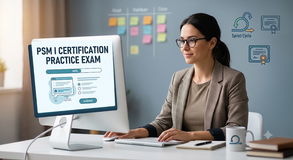 Professional Scrum Master (PSM) Certification Practice Exam Banner