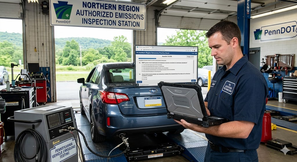 Pennsylvania Northern Region Emissions Practice Exam Banner