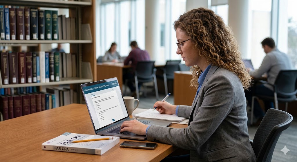 Financial Accounting and Reporting-CPA Practice Exam Banner