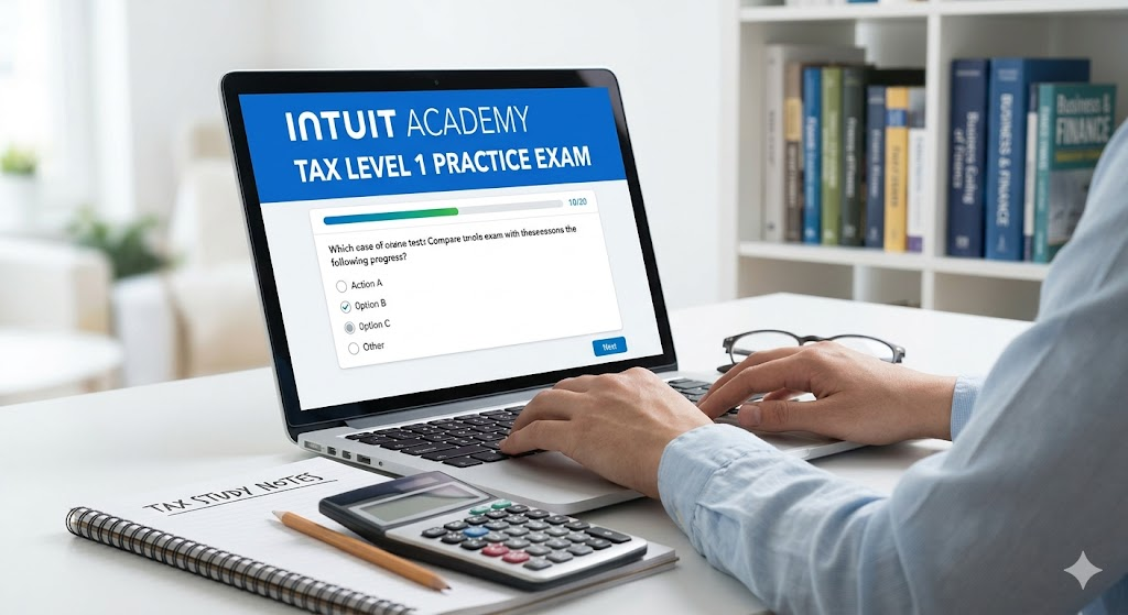 Intuit Academy Tax Level 1 Practice Test Banner