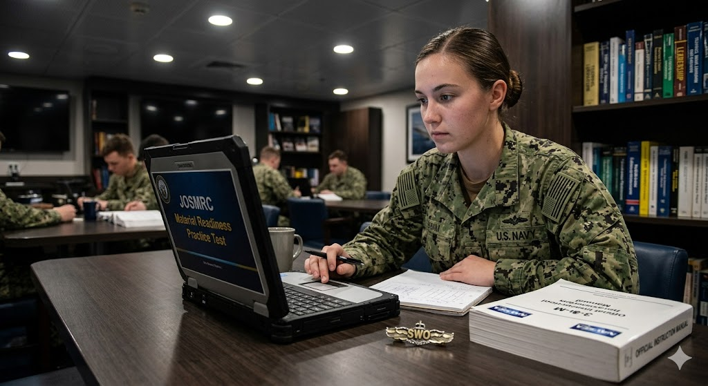 Junior Officer Surface Material Readiness Course Practice Test Banner