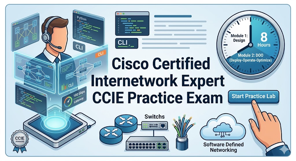 Cisco Certified Internetwork Expert (CCIE) Practice Test Banner