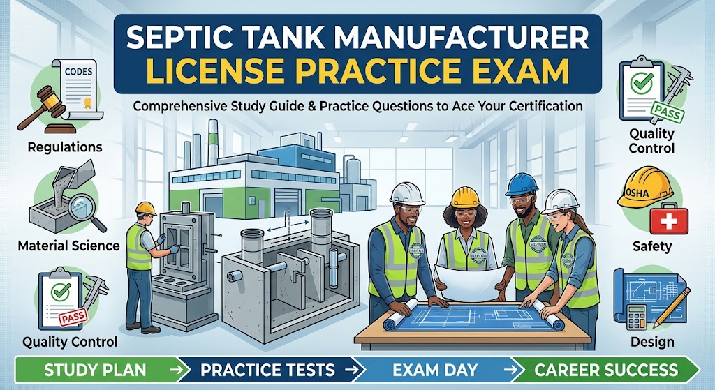 Septic Tank Manufacturer License Practice Exam Banner