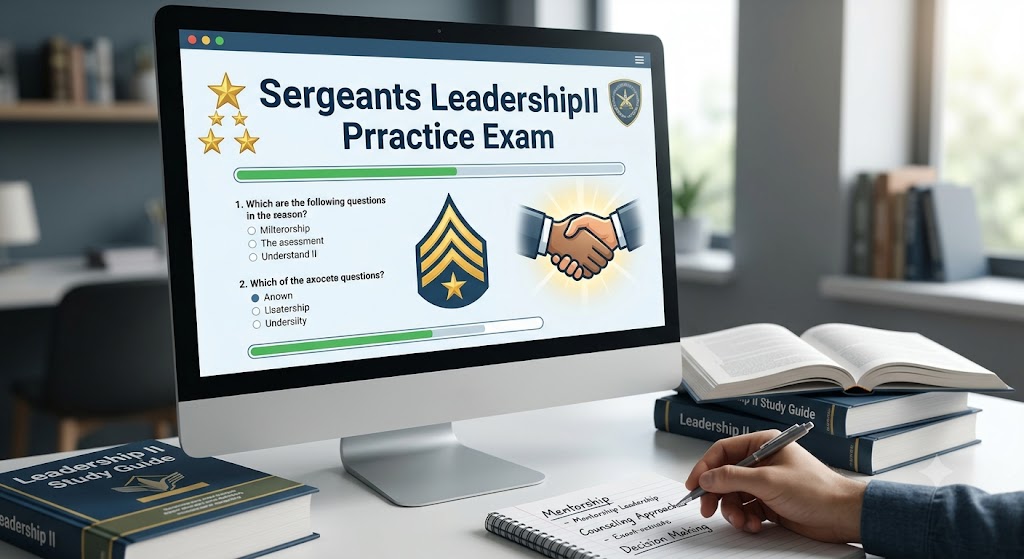 Sergeants Leadership II Practice Exam Banner