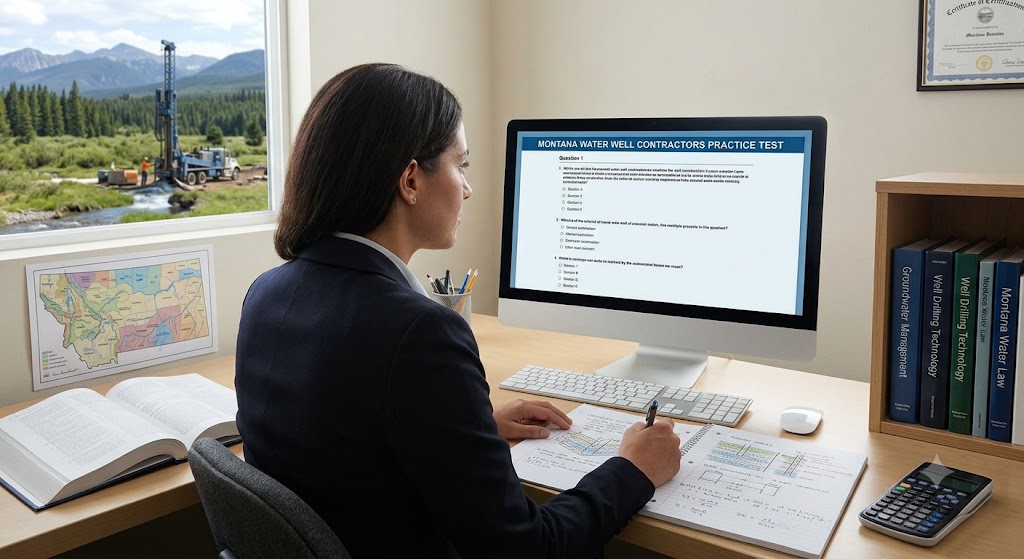 Montana Water Well Contractors Practice Test Banner