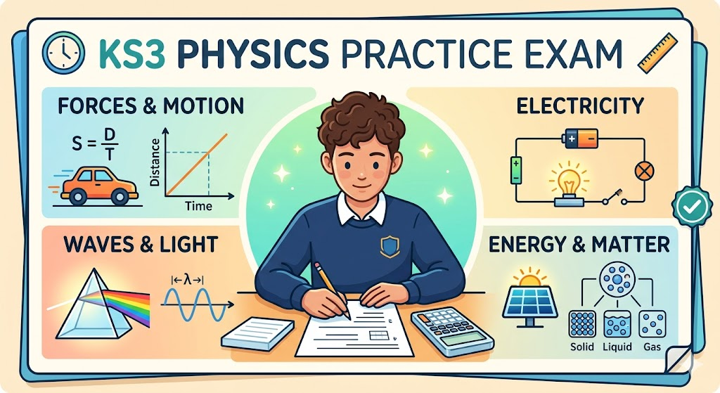Key Stage 3 (KS3) Physics Practice Test Banner