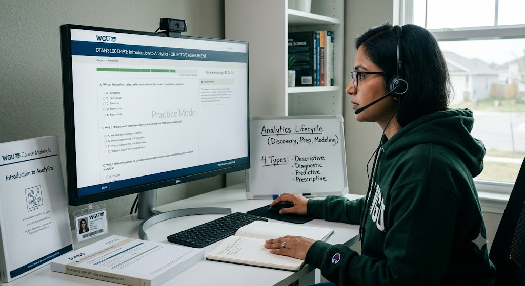Western Governors University (WGU) DTAN3100 D491 Introduction to Analytics Practice Exam Banner