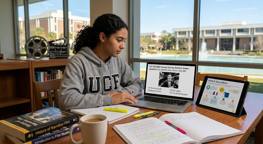 University of Central Florida (UCF) FIL1000 Cinema Survey Practice Exam Banner