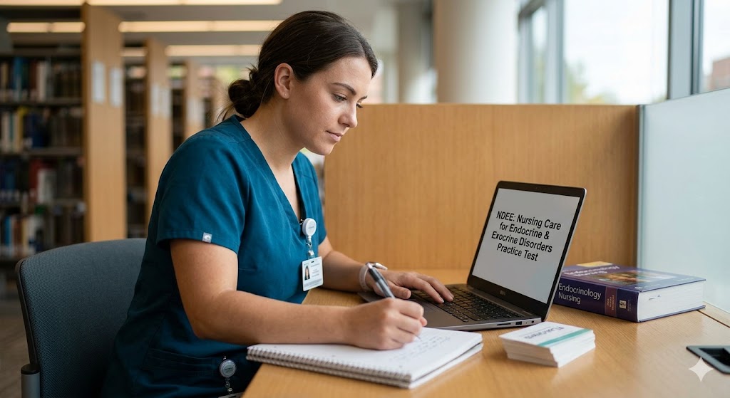 NDEE Nursing Endocrine Exocrine Practice Exam Banner