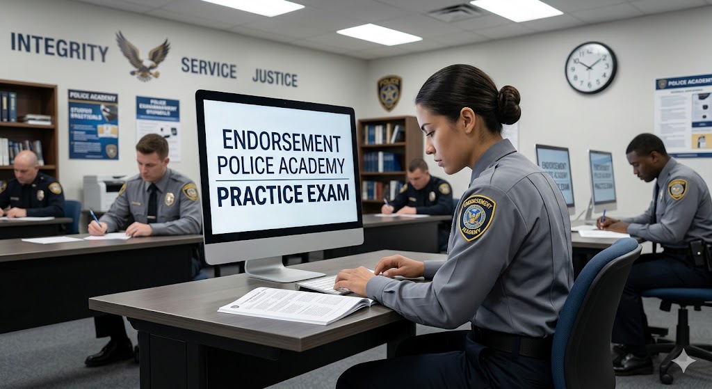 Endorsement Police Academy Practice Test Banner