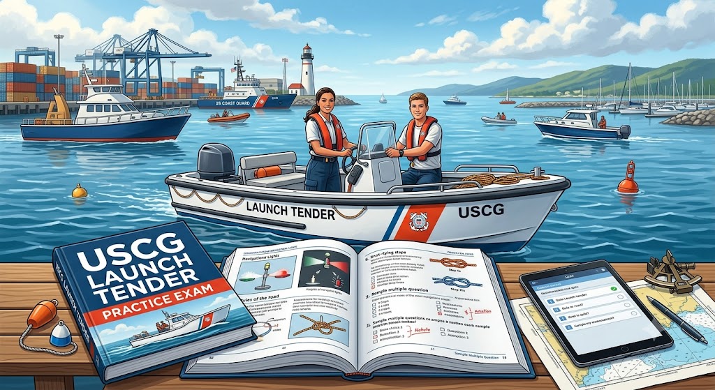 USCG Launch Tender Practice Exam Banner