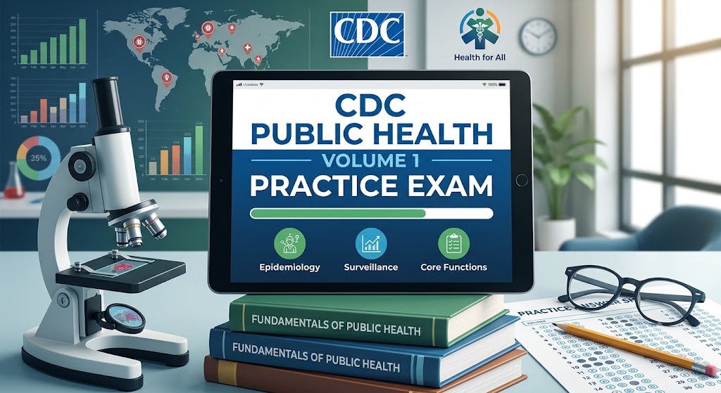 Public Health CDC Volume 1 Practice Test Banner