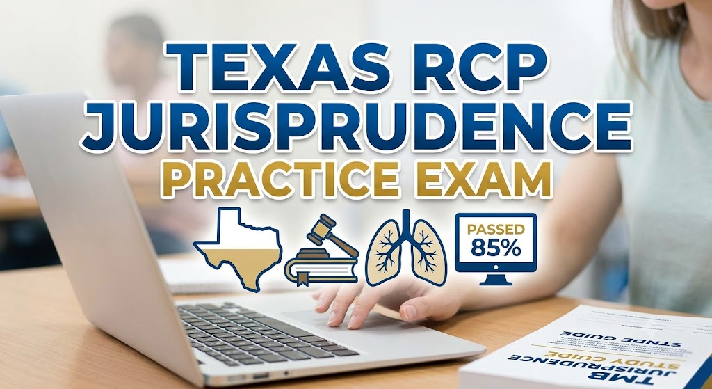 Texas Respiratory Care Practitioners (RCP) Jurisprudence Practice Exam Banner