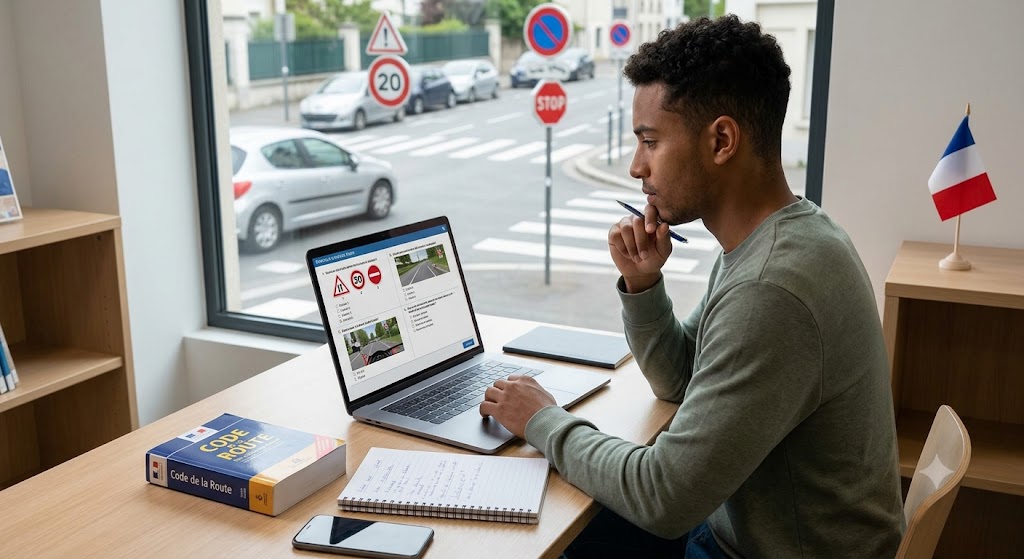 International Code Route Practice Test & Exam Prep | France Banner